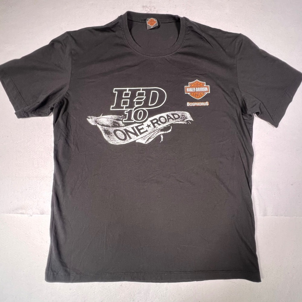 Harley-Davidson Bosphorus Turkey T-Shirt Mens XXL Black Short Sleeve Graphic Tee